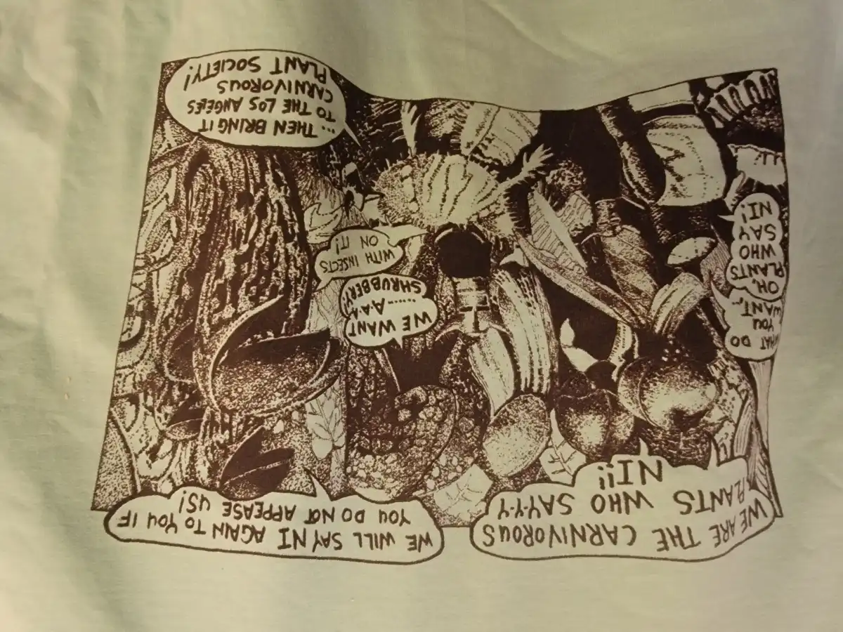 Themed Los Angeles Carnivorous Plant Society t-shirt